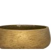Bowl Rough Eileen L Metallic Gold Fiberclay 35x13 cm gouden ronde lage bloempot