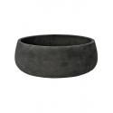 Bowl Rough Eileen M Black Washed Fiberclay 29x11 cm zwarte ronde lage bloempot