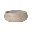 Bowl Rough Eileen XL Grey Washed Fiberclay 39x15 cm grijze ronde lage bloempot