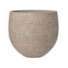 Pot Rough Orb XL Grey Washed Fiberclay 39x35 cm grijze ronde bloempot