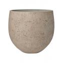 Pot Rough Orb XL Grey Washed Fiberclay 39x35 cm grijze ronde bloempot