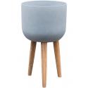 Pottery pots Retro S 63x36 cm grijs bloempot op poten