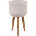 Refined Retro S 63x36 cm wit bloempot op poten