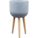 Pottery pots Retro M 74x40 cm grijs bloempot op poten