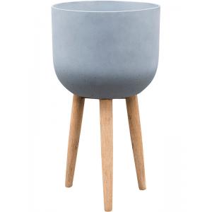 Refined Retro M 74x40 cm grijs bloempot op poten