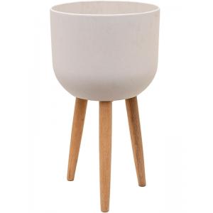 Refined Retro M 74x40 cm wit bloempot op poten