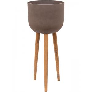 Refined Retro XL 97x40 cm bruin bloempot op poten