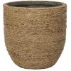 Bohemian Cody XS Straw Grass ronde Rotan bloempot voor binnen 17x15 cm