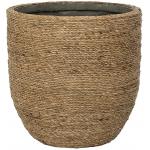 Bohemian Cody XS Straw Grass ronde Rotan bloempot voor binnen 17x15 cm