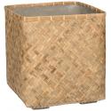 Bohemian Kobe L Bamboo beige vierkante plantenbak 50x50x52 cm