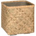 Bohemian Kobe M Bamboo beige vierkante plantenbak 40x40x41 cm