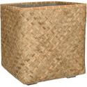 Bohemian Kobe XXL Bamboo beige vierkante plantenbak 70x70x71 cm