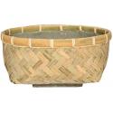 Bohemian Nala Low S Bamboo beige vierkante plantenbak 29x29x22 cm