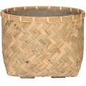 Bohemian Nala M Bamboo beige vierkante plantenbak 37x37x27 cm