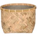 Bohemian Nala S Bamboo beige vierkante plantenbak 29x29x22 cm