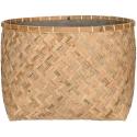 Bohemian Nala XL Bamboo beige vierkante plantenbak 63x63x41 cm