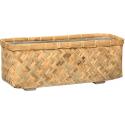 Bohemian Nouri S Bamboo beige Rechthoekige plantenbak 50x20x21 cm