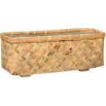 Bohemian Nouri S Bamboo beige Rechthoekige plantenbak 50x20x21 cm