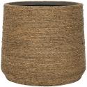 Bohemian Patt L Straw Grass ronde Rotan bloempot voor binnen 35x30 cm