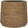 Bohemian Patt M Straw Grass ronde Rotan bloempot voor binnen 25x22 cm