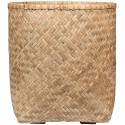 Bohemian Zayn L Bamboo ronde beige plantenbak 63x69cm voor binnen en buiten