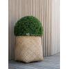 Bohemian Zayn L Bamboo ronde beige plantenbak 63x69cm voor binnen en buiten