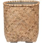 Bohemian Zayn S Bamboo ronde beige plantenbak 48x53cm voor binnen en buiten