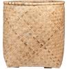 Bohemian Zayn XL Bamboo ronde beige plantenbak 70x80cm voor binnen en buiten