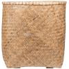 Bohemian Zayn XXL Bamboo ronde beige plantenbak 90x90cm voor binnen en buiten