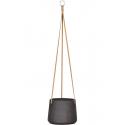 Pottery pots Rough Eco-line L 20x17 cm Patt Black Washed hangpot