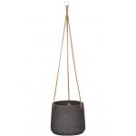 Pottery pots Rough Eco-line XL 23x20 cm Patt Black Washed hangpot