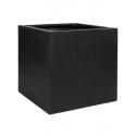 Pottery pots Naturel Block square XL 70x70x70 cm zwart bloempot