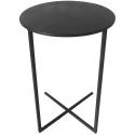 Xavi plantentafeltje zwarte sidetable metaal 35x60 cm