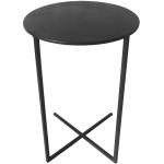 Xavi plantentafeltje zwarte sidetable metaal 35x60 cm