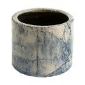 Fracture Blue blauwe 14 cm ronde bloempot voor binnen