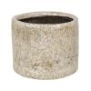 Fracture Pistache beige 14 cm ronde bloempot voor binnen