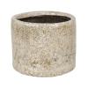 Fracture Pistache beige 21 cm ronde bloempot voor binnen