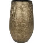 Hoge pot Ryan Shiny Gold 18x30 cm ronde gouden bloempot voor binnen