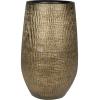 Hoge pot Ryan Shiny Gold 27x50 cm ronde gouden bloempot voor binnen