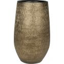 Hoge pot Ryan Shiny Gold 27x50 cm ronde gouden bloempot voor binnen