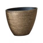 Planter Ryan Shiny Gold 33 cm ovale gouden bloempot voor binnen ovaal