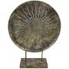 Luna metalen cirkel op voet brons 50x63 cm