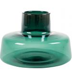 Vivien Bottle Shiny Green S 33x21 cm groene glazen vaas