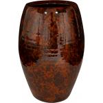 Hoge pot Kae Cayenne 23x35 cm ronde bruine hoge bloempot voor binnen