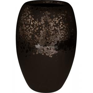 Hoge pot Kae Mocha 23x35 cm ronde bruine hoge bloempot voor binnen
