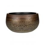 Bowl Mya Deep Champagne 22x11 cm ronde bruine lage bloempot voor binnen