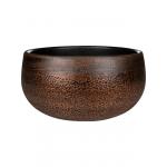 Bowl Mya Shiny Mocha 28x13 cm ronde bruine lage bloempot voor binnen