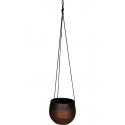 Hangpot Mya Shiny Mocha 15x13 ronde bruine bloempot voor binnen