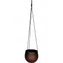 Hangpot Mya Shiny Mocha 19x16 ronde bruine bloempot voor binnen