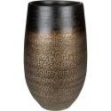 Hoge pot Mya Deep Champagne 18x30 cm ronde bruine hoge bloempot voor binnen